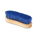 Soft synthetic bristles set in natural wood back.